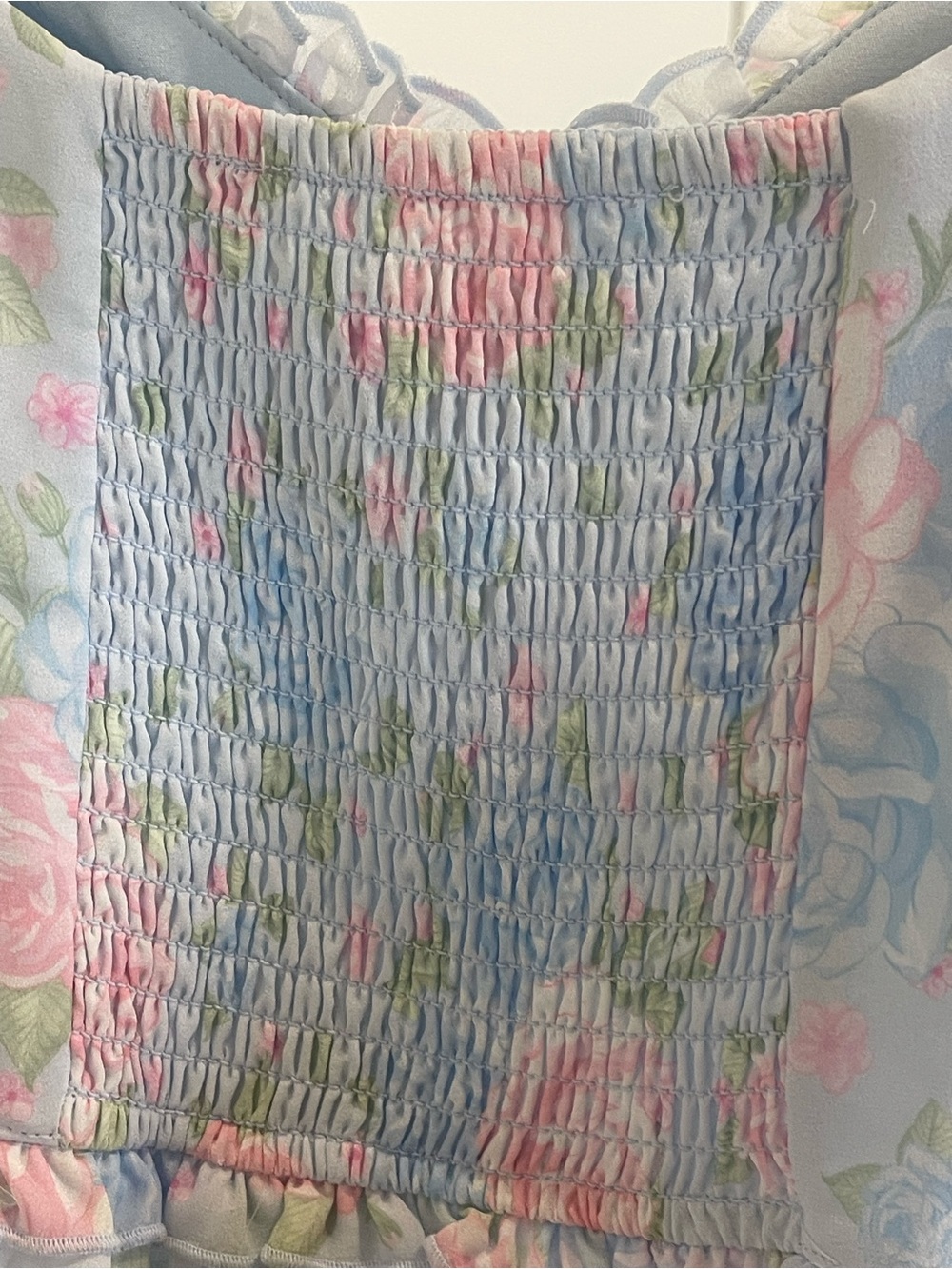 altar'd state - Light Blue Floral Lace Tiered Maxi Dress - Women - Picture 8 of 11